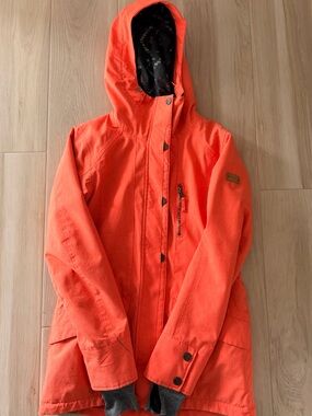 ROXY Andie DryFlight Ski Snowboard Jacket Insulated Orange - Size XS